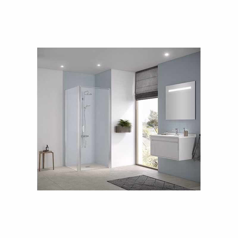 Kermi kyvné dvere Cada XS 1KR 0900x2000 875-900 STR.LESK číre+Clean CK1KR09020VPK