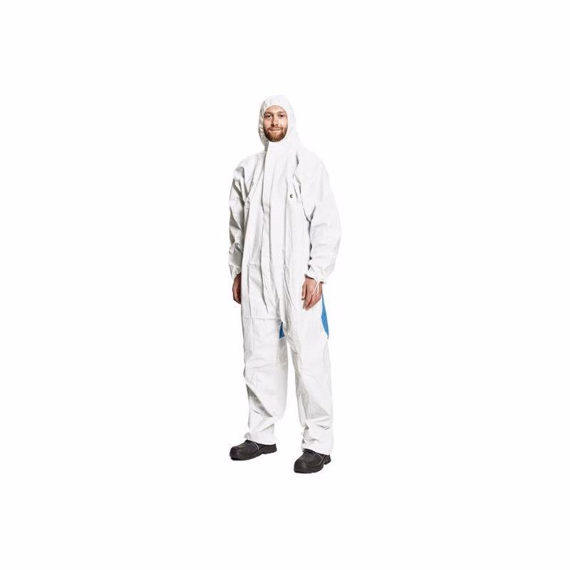 CHEMSAFE COOL overal biela/modrá L