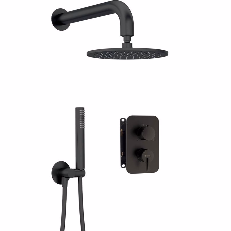 DEANTE DEANTE - Silia Concealed BOX, batéria Podomietkový sprchový set, s batériou BOX - so sprchovou hlavicou BXYYNQSM