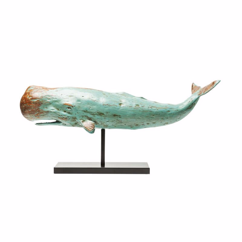Whale socha zelená