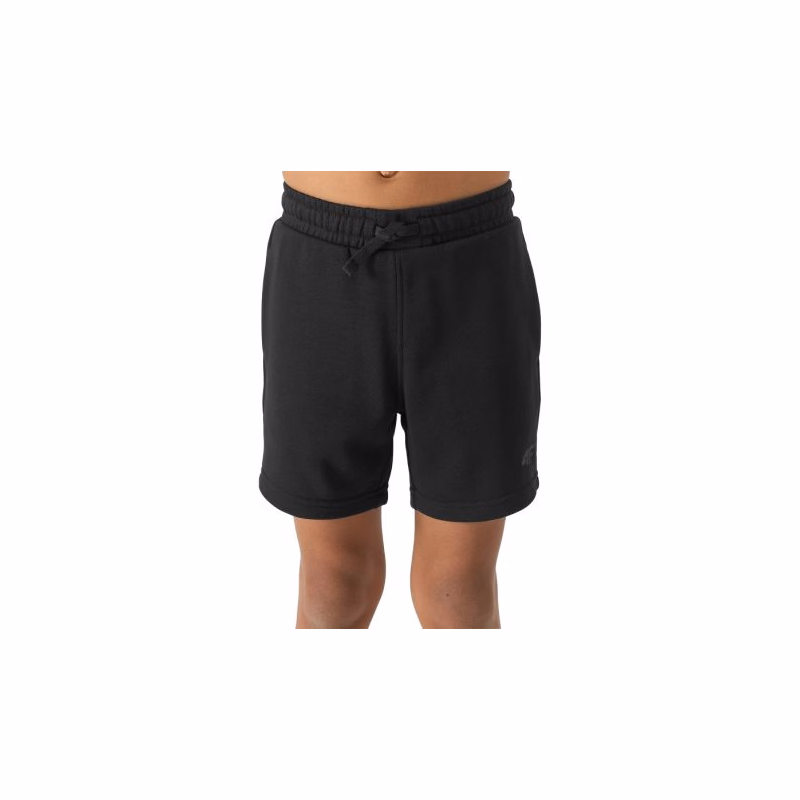 Chlapčenské teplákové kraťasy 4F JUNIOR SHORTS CAS-JWSS24TSHOM272-20S-DEEP BLACK