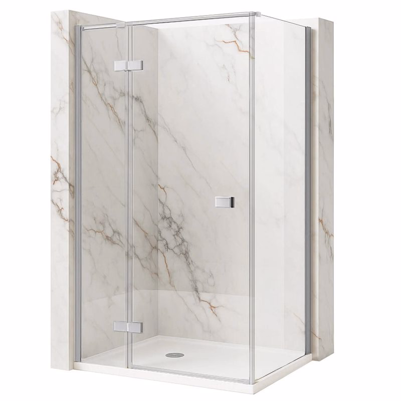 REA/S - Sprchovací kút Atlas 120x80 Chrome vľavo KPL-K4367