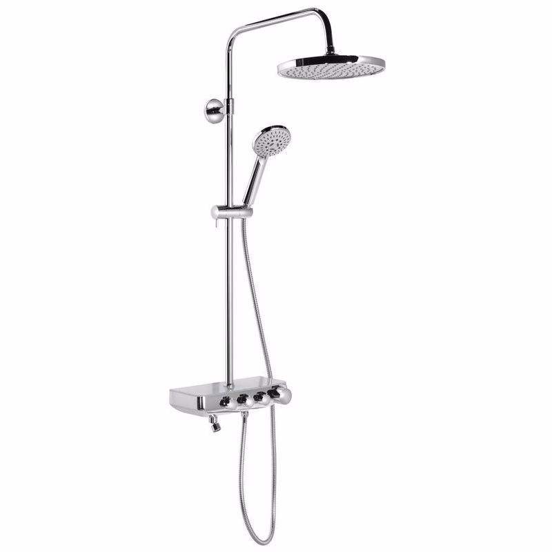 AQUALINE - FARRAO sprchový stĺp s batériou a napúšťaním, chróm SL450