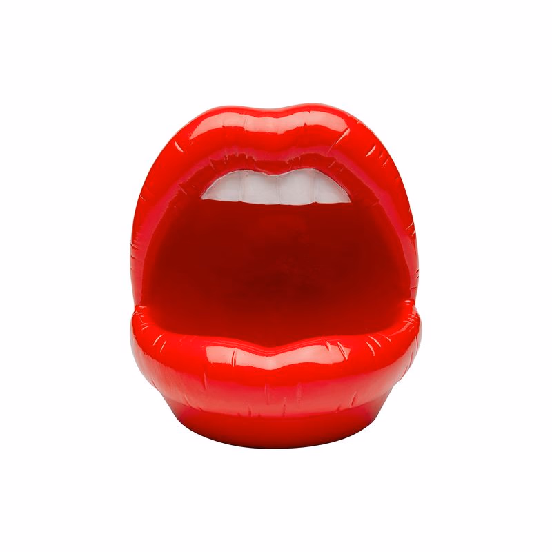 Lips dekorácia červená 21cm
