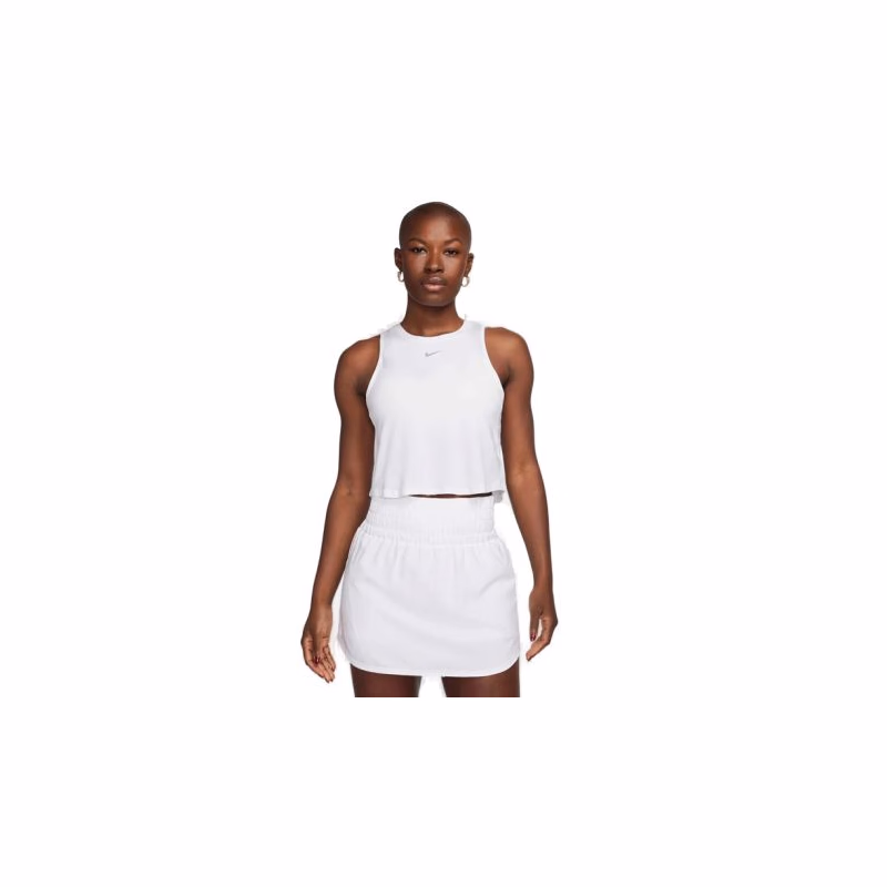 Dámske tréningové tielko NIKE W NK ONE CLASSIC DF CRP TANK-100-White