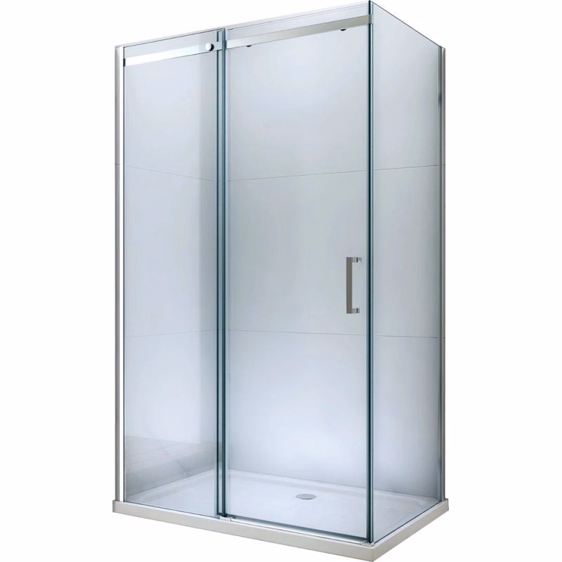 MEXEN/S - OMEGA sprchovací kút 120x70, transparent, chróm 825-120-070-01-00
