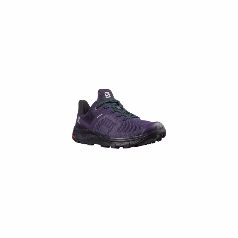 Dámska nízka turistická obuv SALOMON OUTline Prism GTX W grape black deep teal