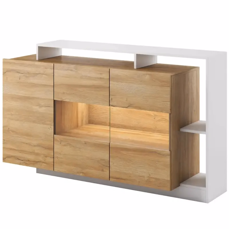 Komoda Alva grande dub/biely mat