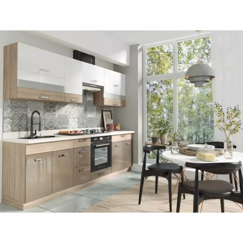 Kuchynská linka Premio 260 C plus sonoma/biela/cappuccino lesk BB