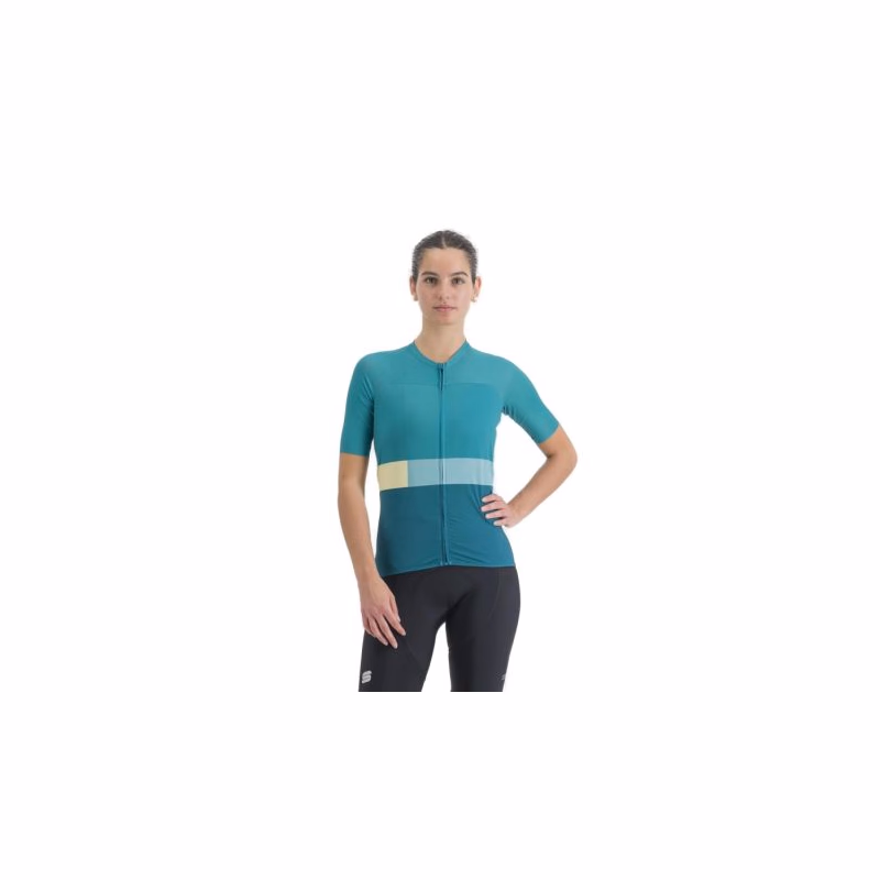 Dámsky cyklistický dres s krátkym rukávom SPORTFUL Snap w jrs, shade spruce light green