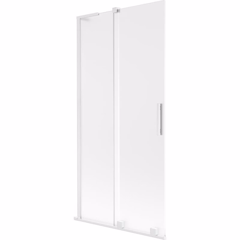 MEXEN/S - Velar L dvojkrídlová posuvná vaňová zástena 90 x 150, dekor, biela 896-090-003-31-20