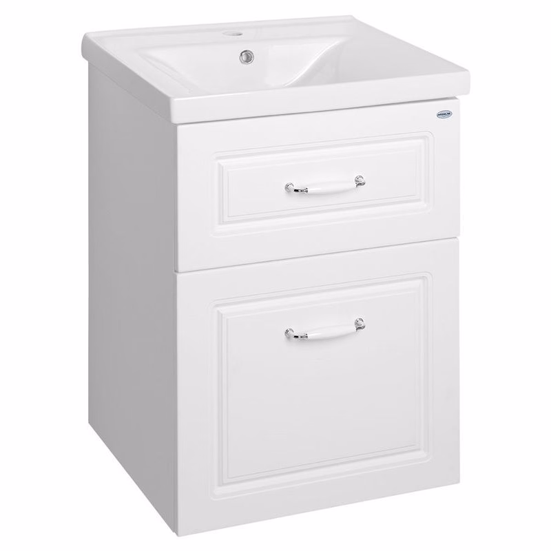 AQUALINE - FAVOLO umývadlová skrinka 52x72,5x44cm, biela mat FV255