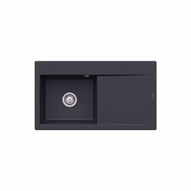 VILLEROY & BOCH VILLEROY & BOCH - Keramický drez Villeroy &amp; Boch Subway Style 50, 335201R7, Pure Black 335201R7