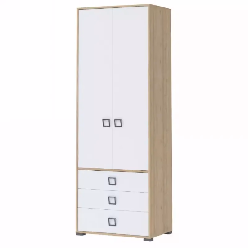 Skriňa 2D3S Kiki P23-BK/KI-15 beech/white