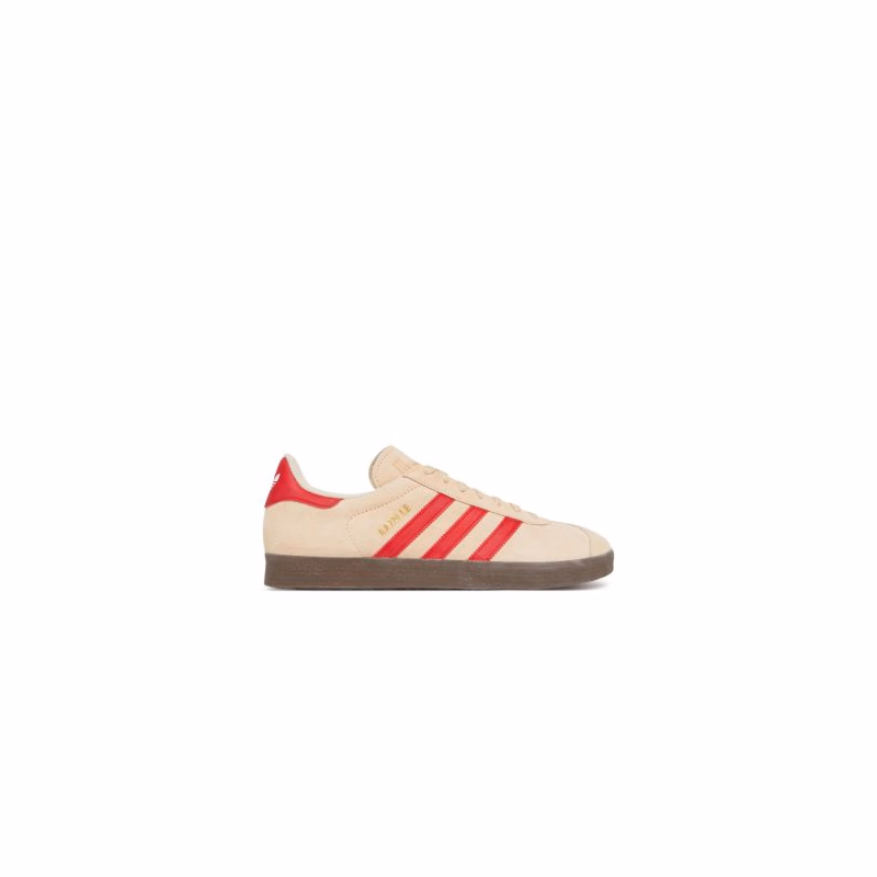 Pánska vychádzková obuv ADIDAS ORIGINALS Gazelle sand strata better scarlet cloud white