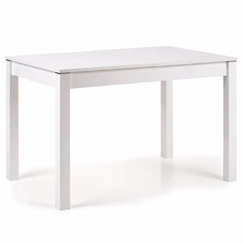 Rozkladací stôl Maurycy 118/158x75cm doska/ABS/MDF – Biely