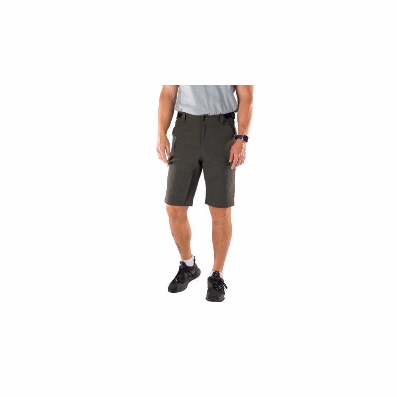 Pánske turistické kraťasy NORTHFINDER AMADEUS-300darkgreen