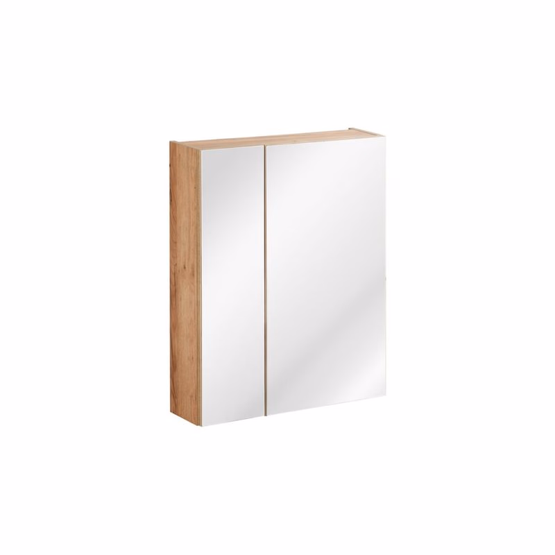 COMAD - Zrkadlová skrinka 60cm 2 dvierka DUB CAPRI 5907611647844