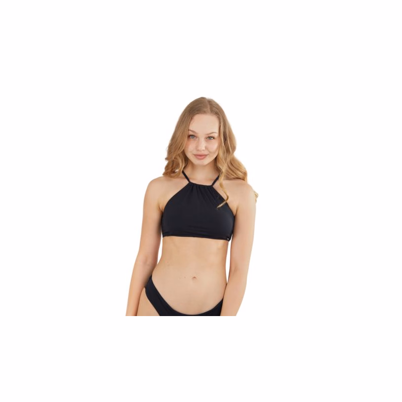 Dámske plavky vrchný diel FUNDANGO Hogg High Neck Top-890-black