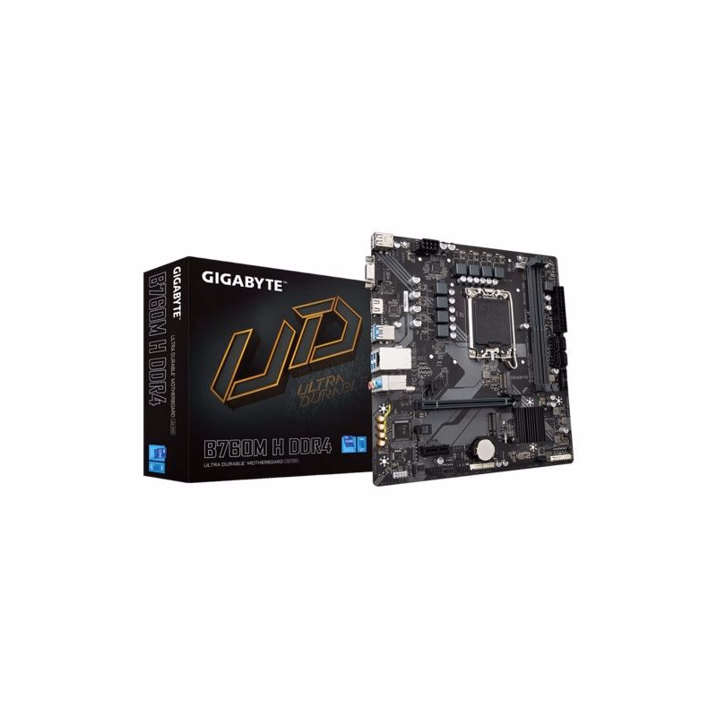 GIGABYTE MB Sc LGA1700 B760 H DDR4, Intel B760, 2xDDR4, 1xHDMI, 1xVGA, mATX