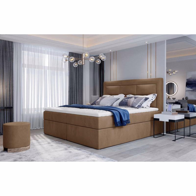 ArtElta Manželská posteľ VIVRE Boxspring | 180 x 200 cm Farba VIVRE: Monolith 09