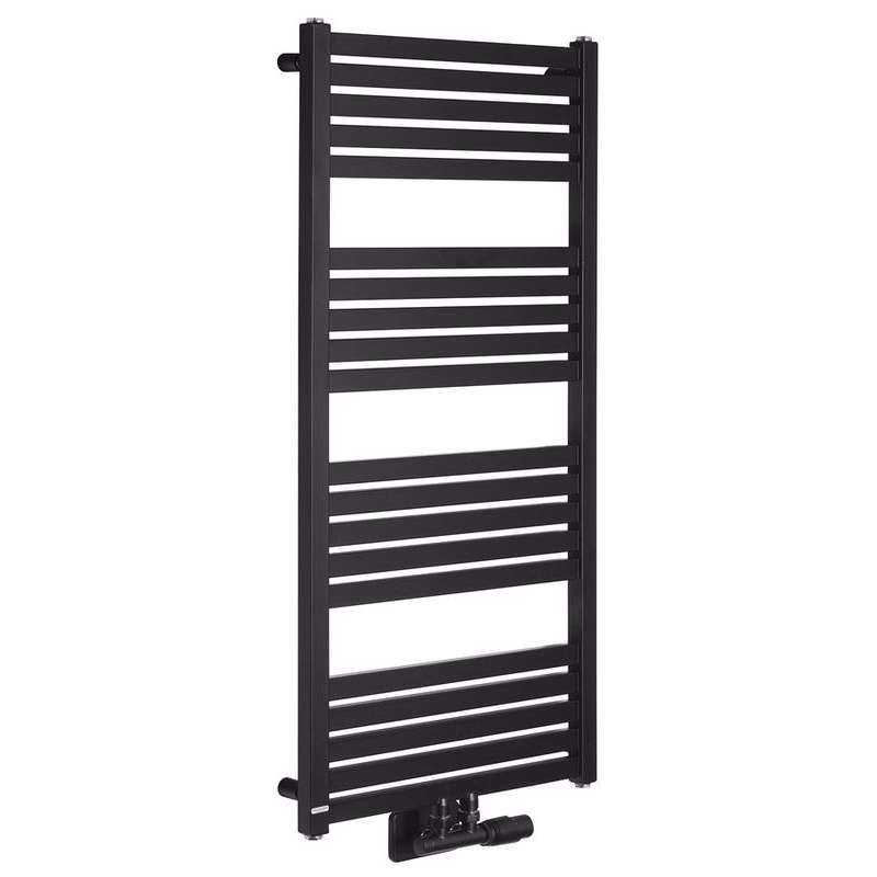 Bruckner - GRUNT vykurovacie teleso 500x1050, stredové pripojenie, čierny mat 600.121.6