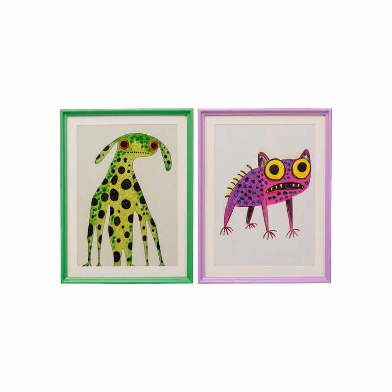Fantasy Pet set 2 obrazov v ráme 32x42 cm