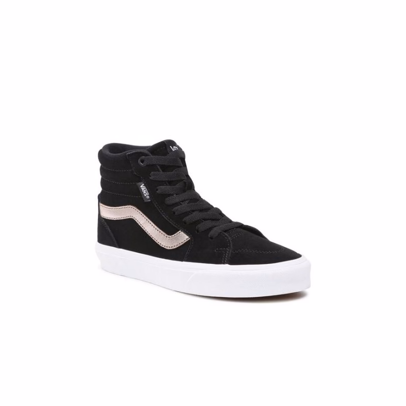 Dámska vychádzková obuv VANS WM Filmore HI (Suede Metallic) black