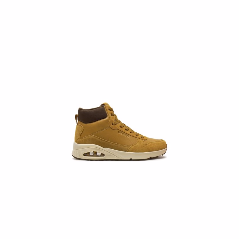 Pánske členkové zimné topánky SKECHERS Uno Mid Sneaker wheat