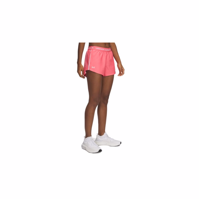 Dámske tréningové kraťasy UNDER ARMOUR Tech Play Up Shorts-PNK