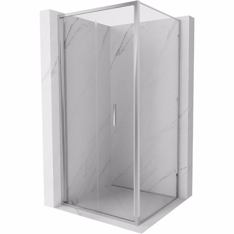 MEXEN/S - Exo sprchovací kút skladacie dvere 95 x 95, transparent, chróm 816-095-095-01-00