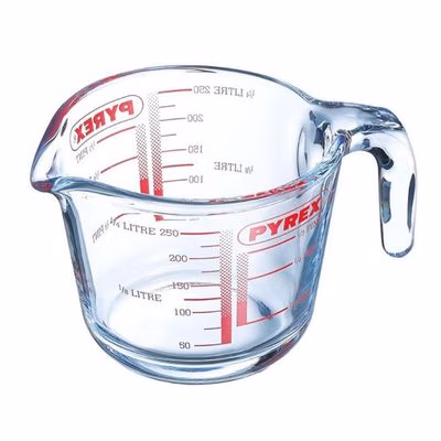 Kinekus Odmerka 0,25L, 9x8cm, sklenená, číra, PYREX