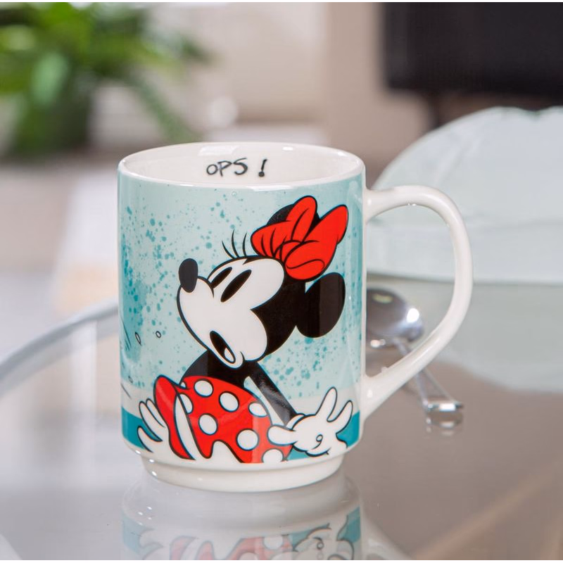 Porcelánový hrnček Minnie, zelený