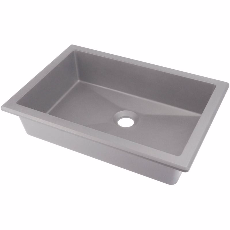 DEANTE - Correo metallic grey Granit umývadlo - 500x400 mm CQR_SU5U