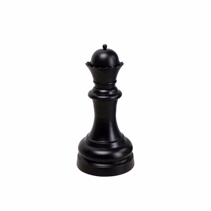 Chess Queen dekorácia čierna 60 cm