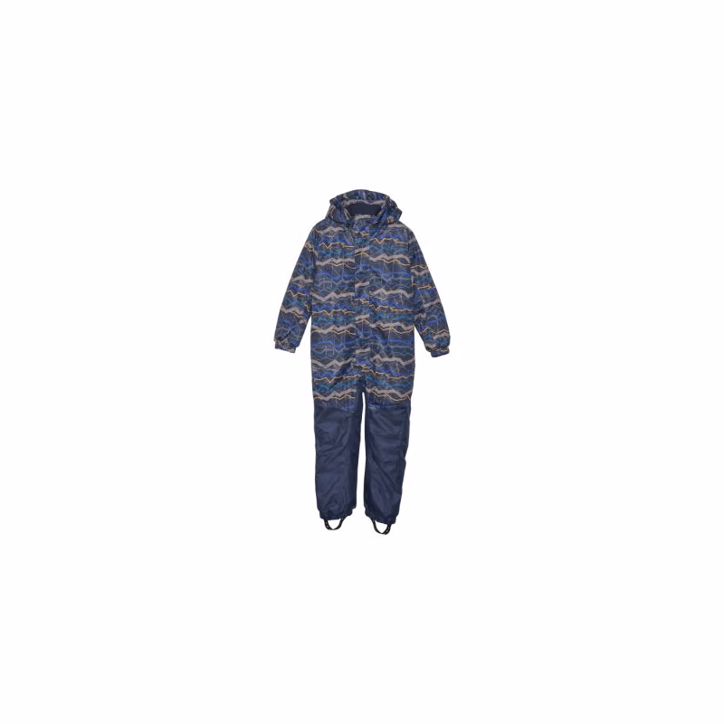 Chlapčenský zimný overal COLOR KIDS Coverall - AOP, total eclipse 741089.7850