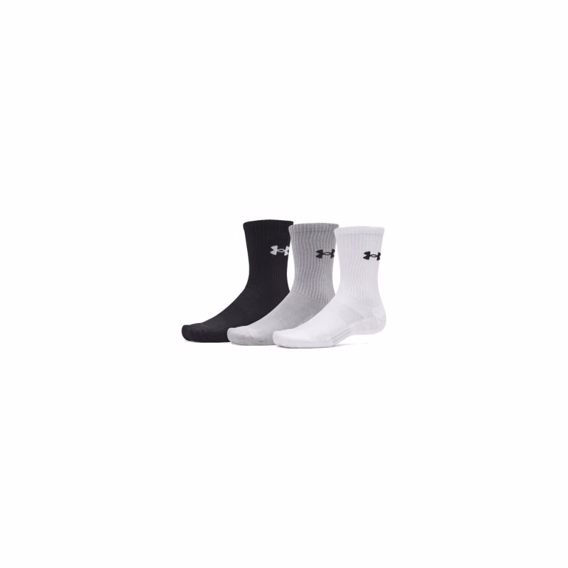 Ponožky UNDER ARMOUR 3 PACK-UA Performance Cotton Crw-WHT