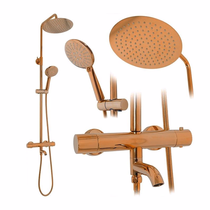 REA REA - Sprchový set s termostatom LUNGO Copper REA-P7997