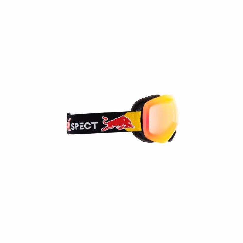 Lyžiarske okuliare RED BULL SPECT BENT-01REX, black brown with red mirror Photochrome S1-3