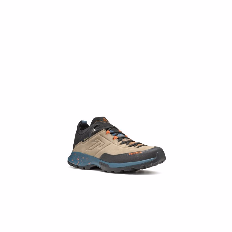 Pánska nízka turistická celokožená obuv TECNICA Forge Hike GTX Ms, sand icon orange