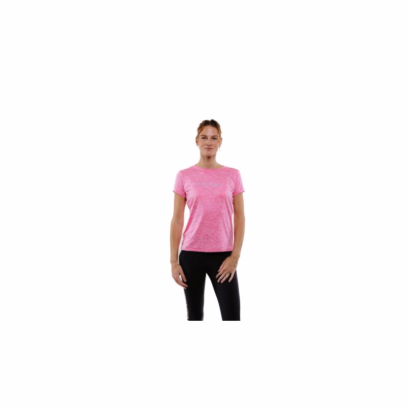 Dámske turistické tričko s krátkym rukávom EVERETT TecaShirt W pink melange