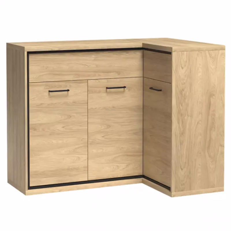 Komoda Rohová M15 Mediolan Natural Hikora