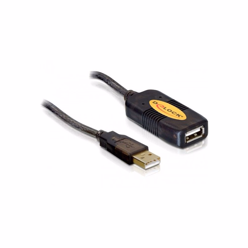Delock USB 2.0 kábel, predlžujúci AA samec/samica 5m, aktívny