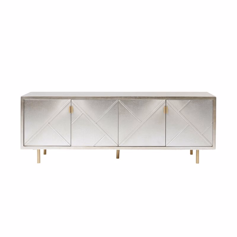 Venice Triangle komoda strieborná 180 cm