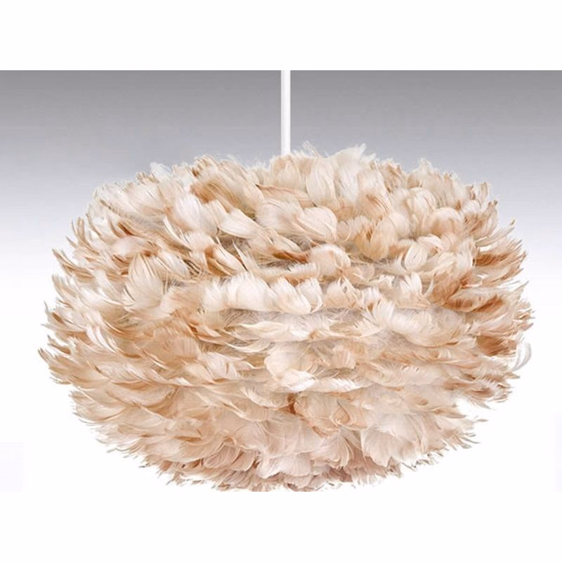 Eos Medium závesná lampa svetlohnedá