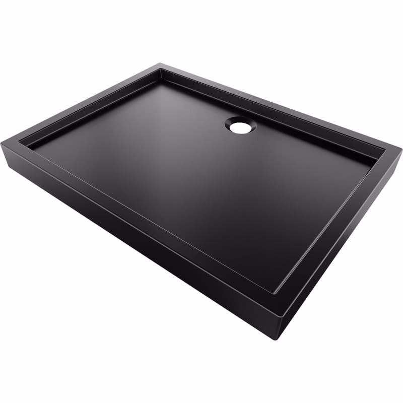 MEXEN - Flow+ sprchová vanička obdĺžniková 70 x 120, čierna mat 46R707012H