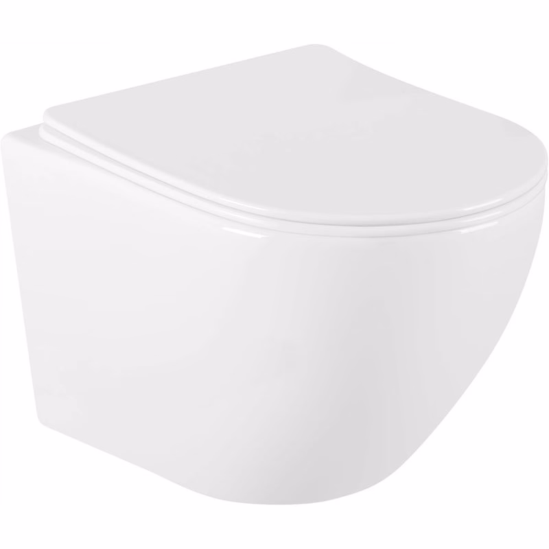 MEXEN/S - Lena Závesná WC misa vrátane sedátka s slow-slim, duroplast, biela 30220400