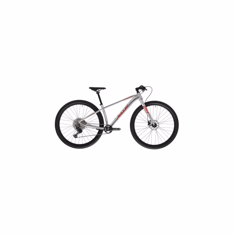Juniorský horský bicykel AMULET (II. Quality) 29 Youngster 1.11 SH, alu brushed transparent red