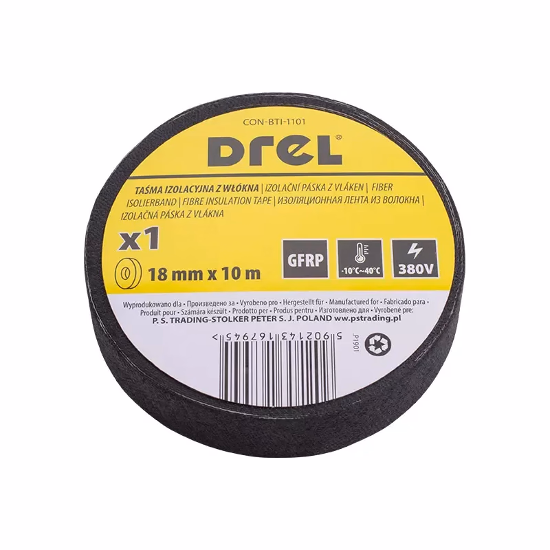 Drel Izolačná páska z vlákna do 380 V 18 mm x 10 m čierna