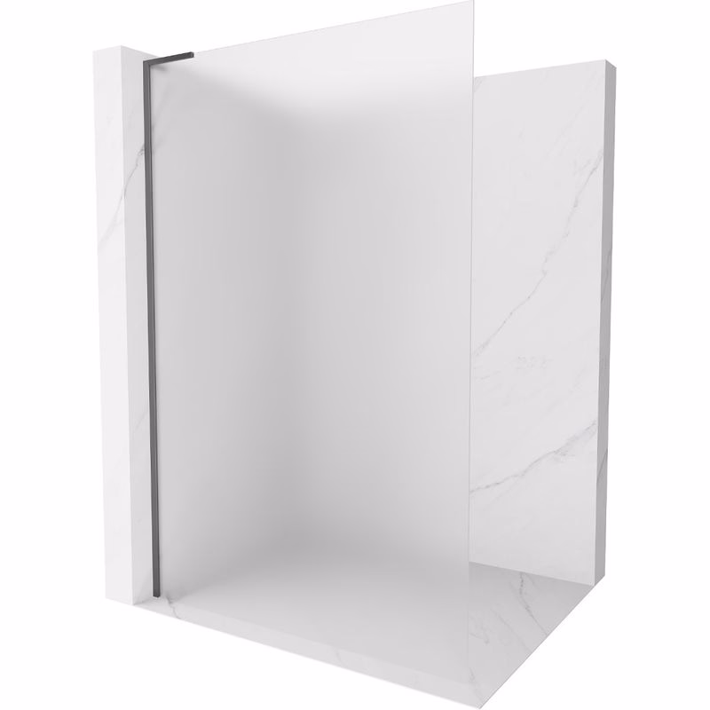 MEXEN/S - Kioto L Sprchová zástena WALK-IN 70 x 200, dekor, grafit metal 800-070-103-95-30